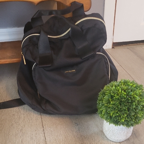 Love & Lore l Black Backpack l Nylon - Picture 2 of 7